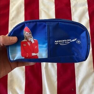 Aeroflot Blue Travel Pouch